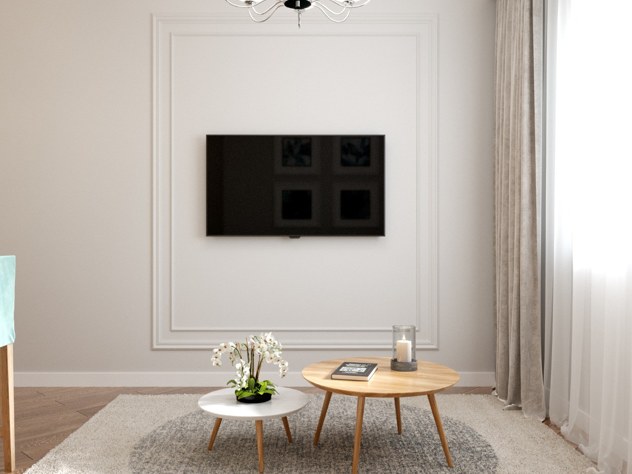 Лед и пламень. Кухня-Гостиная.