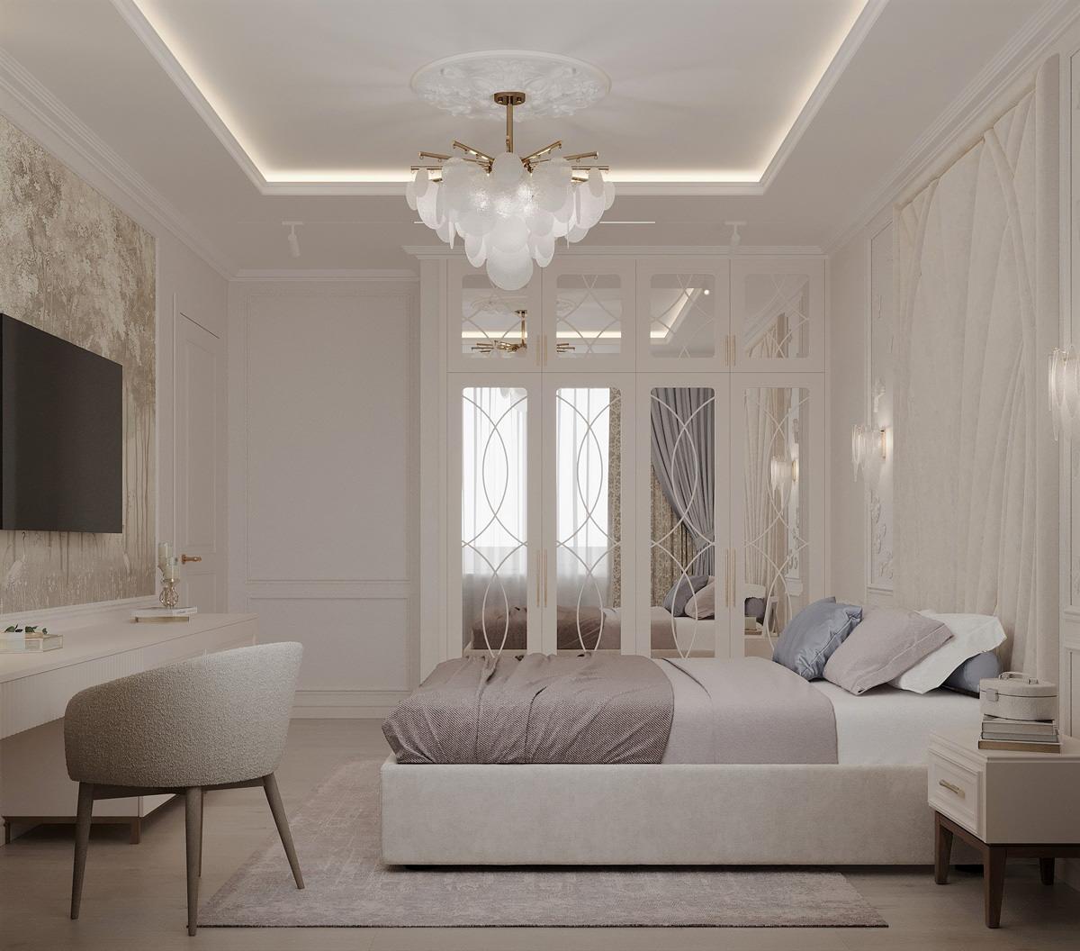 Трехкомнатная квартира площадью 120 м² в классическом стиле