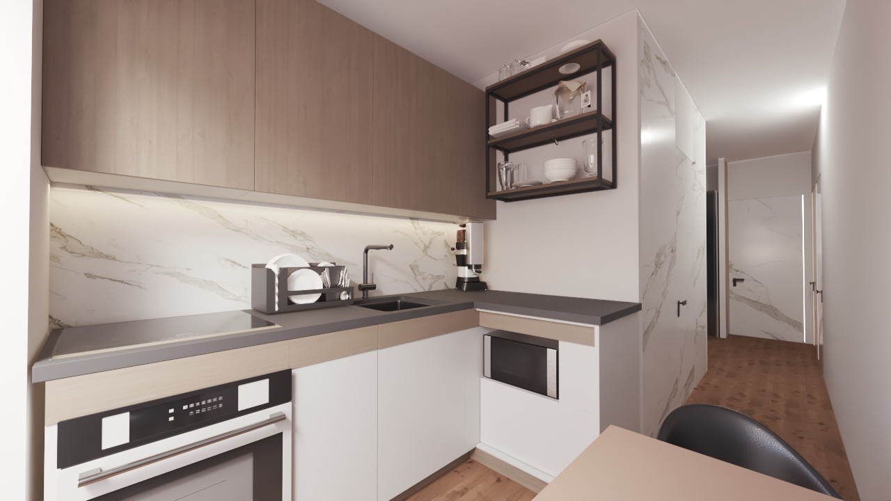 Обложка проекта: Проект современной небольшой квартиры