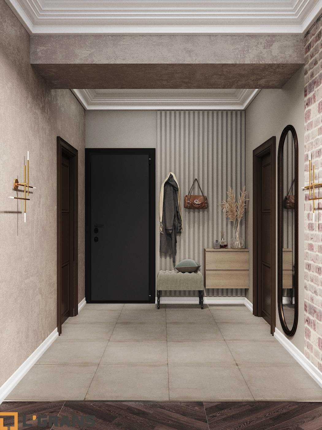 Дизайн проект интерьера квартиры в ЖК Гродеков