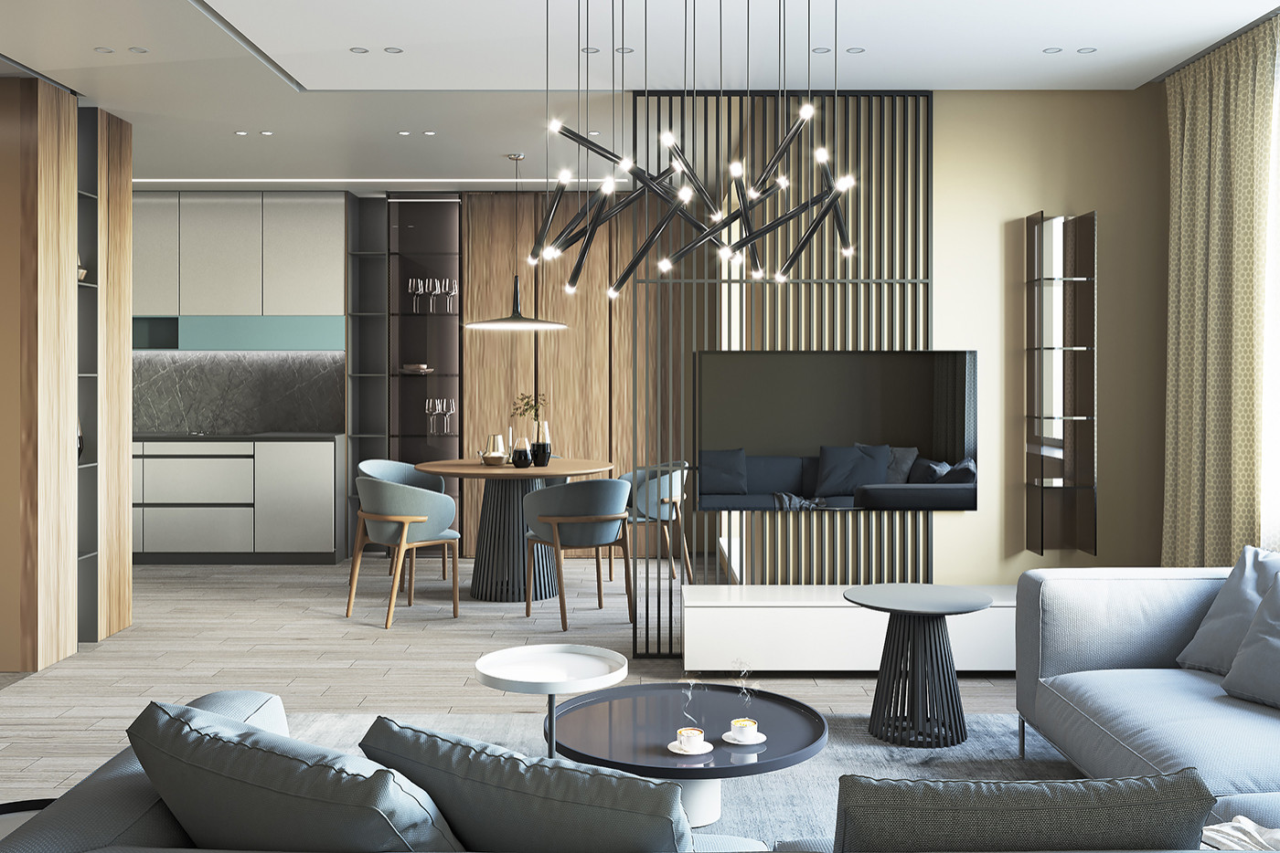 Обложка проекта: КВАРТИРА ДЛЯ ДРУЖНОЙ СЕМЬИ