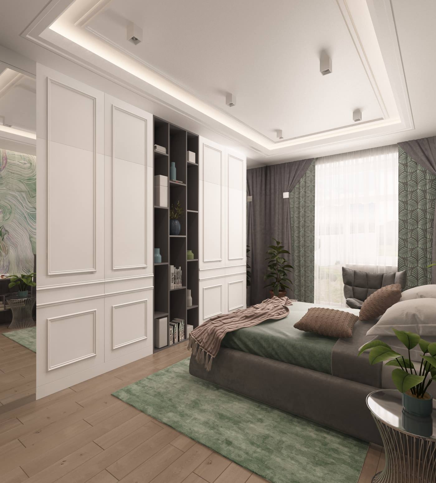 Эклектичный интерьер в ЖК Петровский, 100 кв. м. (г. Новосибирск)