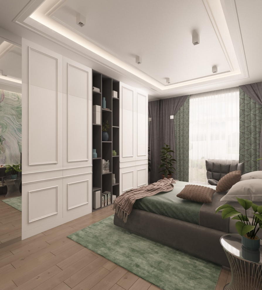 Эклектичный интерьер в ЖК Петровский, 100 кв. м. (г. Новосибирск)