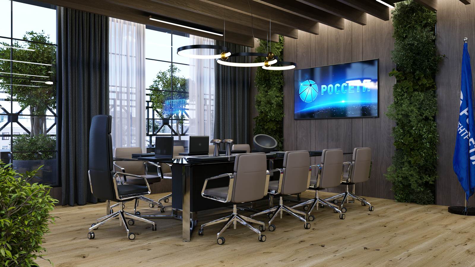 Беседка на крыше здания в Москве