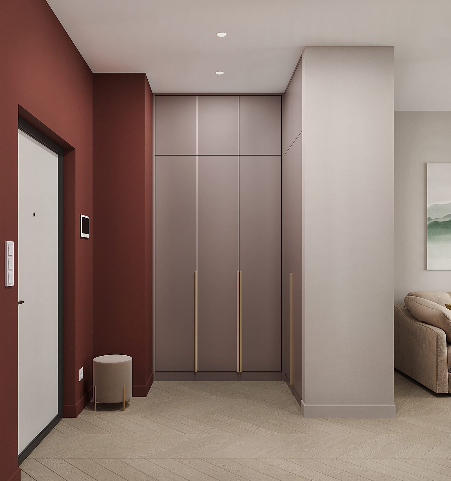 Жк "Огни", проект квартиры-студии в Москве.