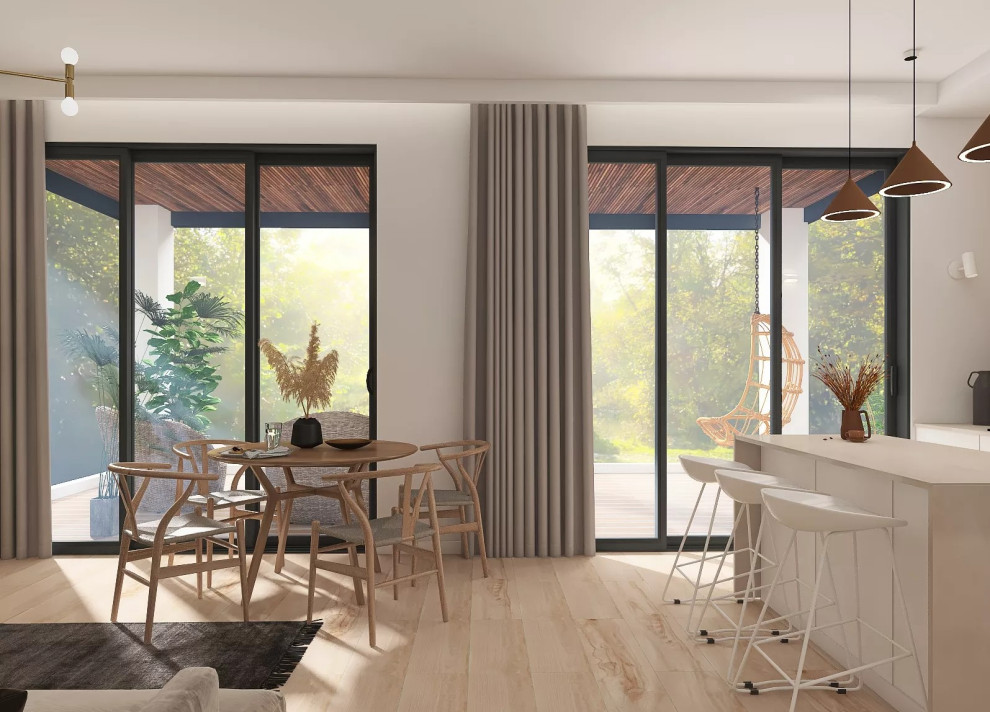 Дом в теплых тонах