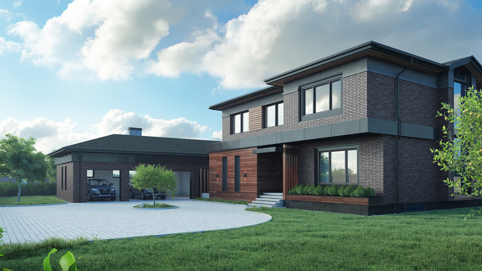 Обложка проекта: Дом в стиле Лофт в Подмосковье