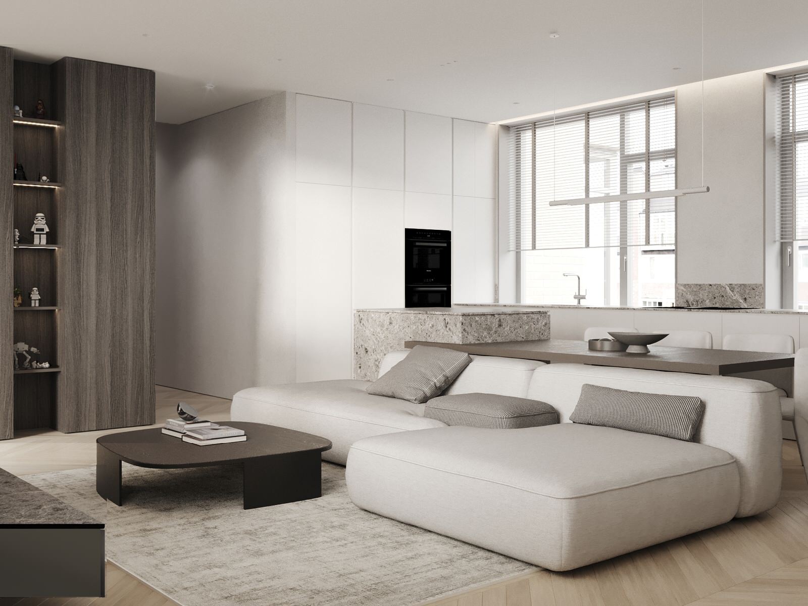 Дизайн-проект квартиры 85м2 в жк Пряники г. Владивостока