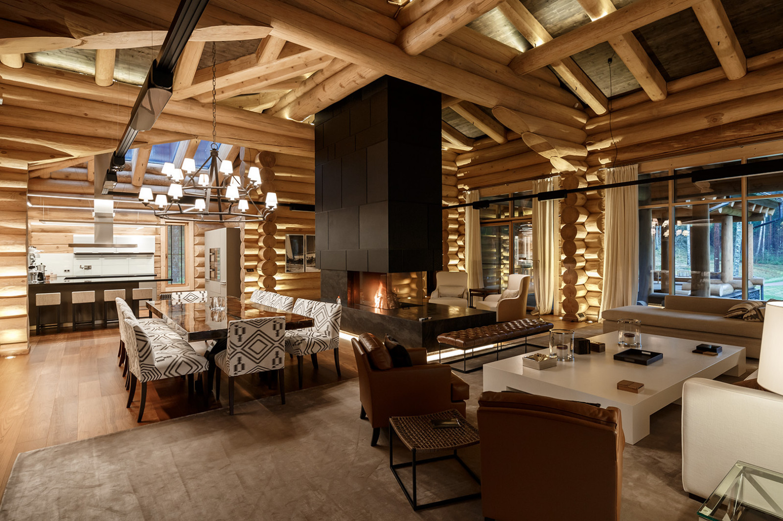 Интерьер деревянного дома