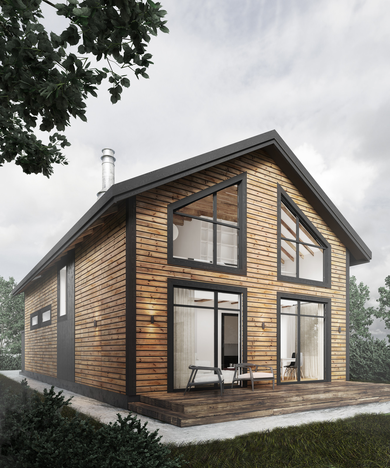 Загородный дом для молодой семьи