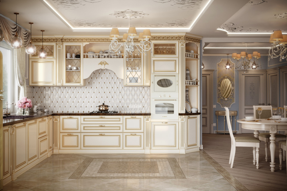 Обложка проекта: Дизайн кухни-гостиной в загородном доме. Всеволожск