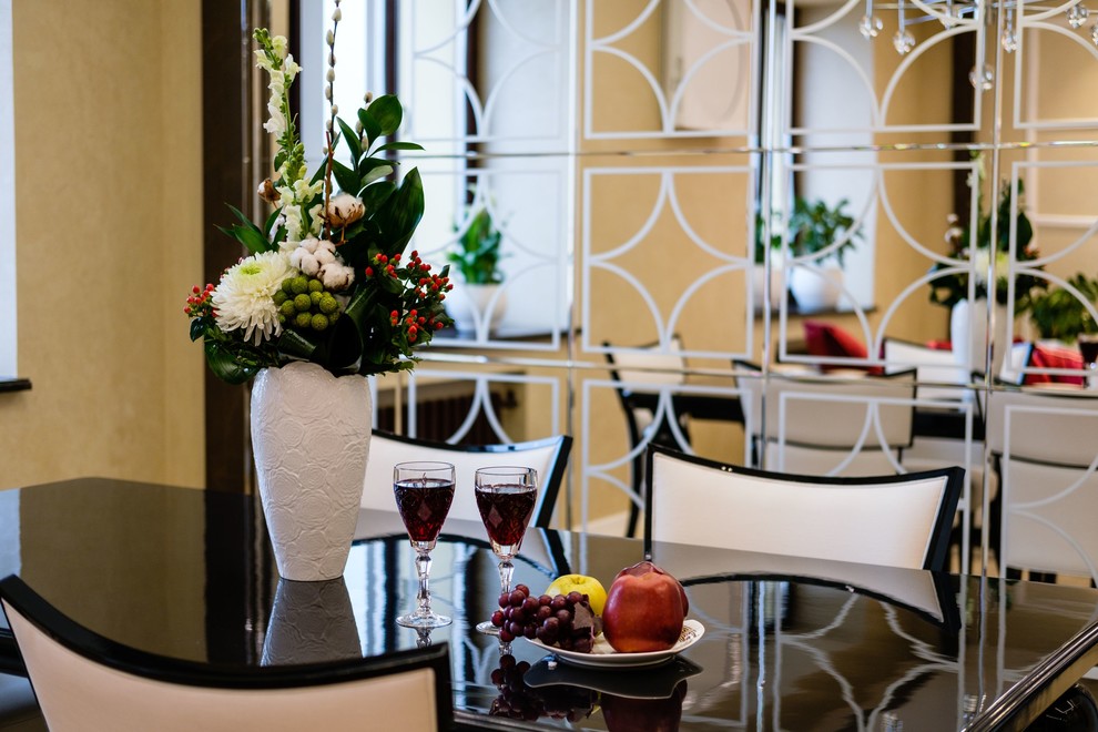 Гостиная-кухня-столовая