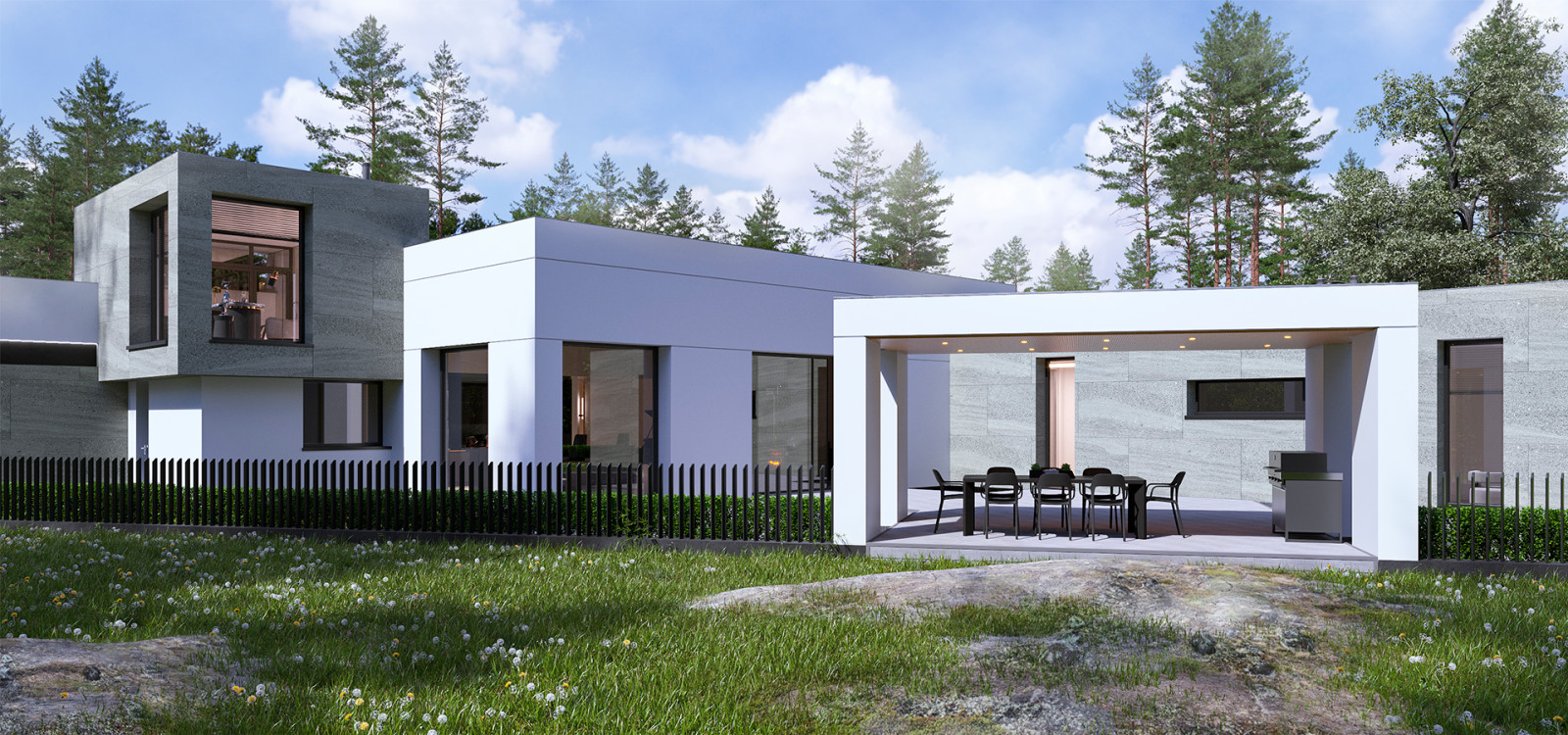 Частный дом в стиле "Хай-тек"