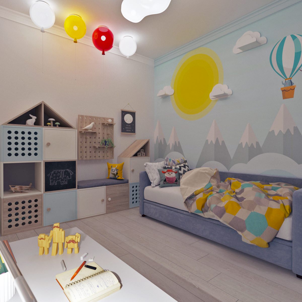 Комната блогеров с необычными стенами от Alltowall