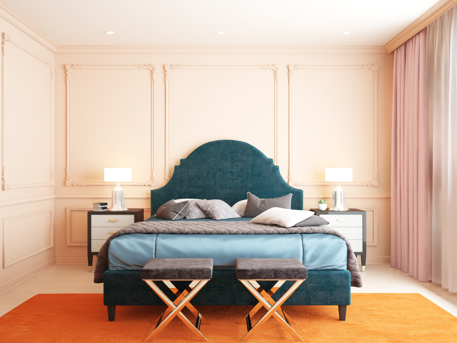 Обложка проекта: Оранжевая спальня