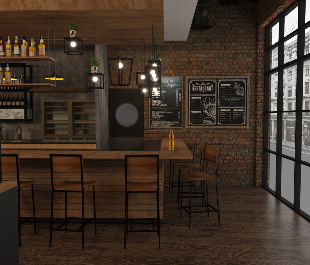 Обложка проекта: Ресторан в стиле Лофт