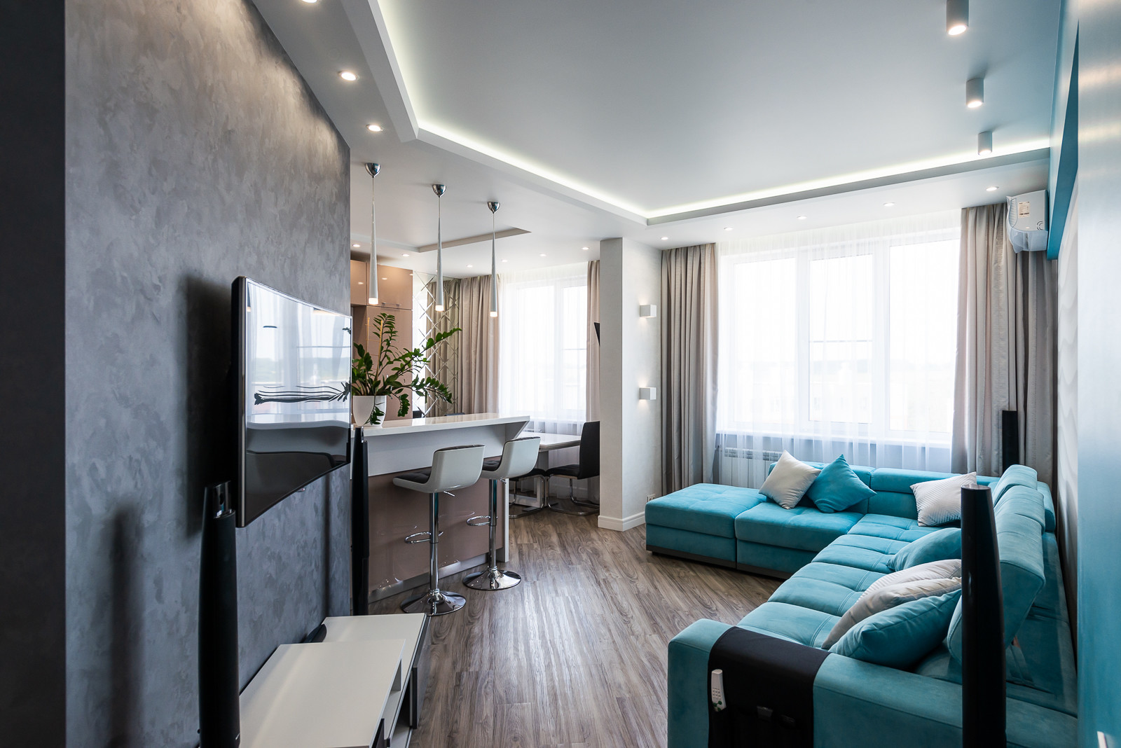 Обложка проекта: Реализованный интерьер квартиры ЖР "Лесная поляна"