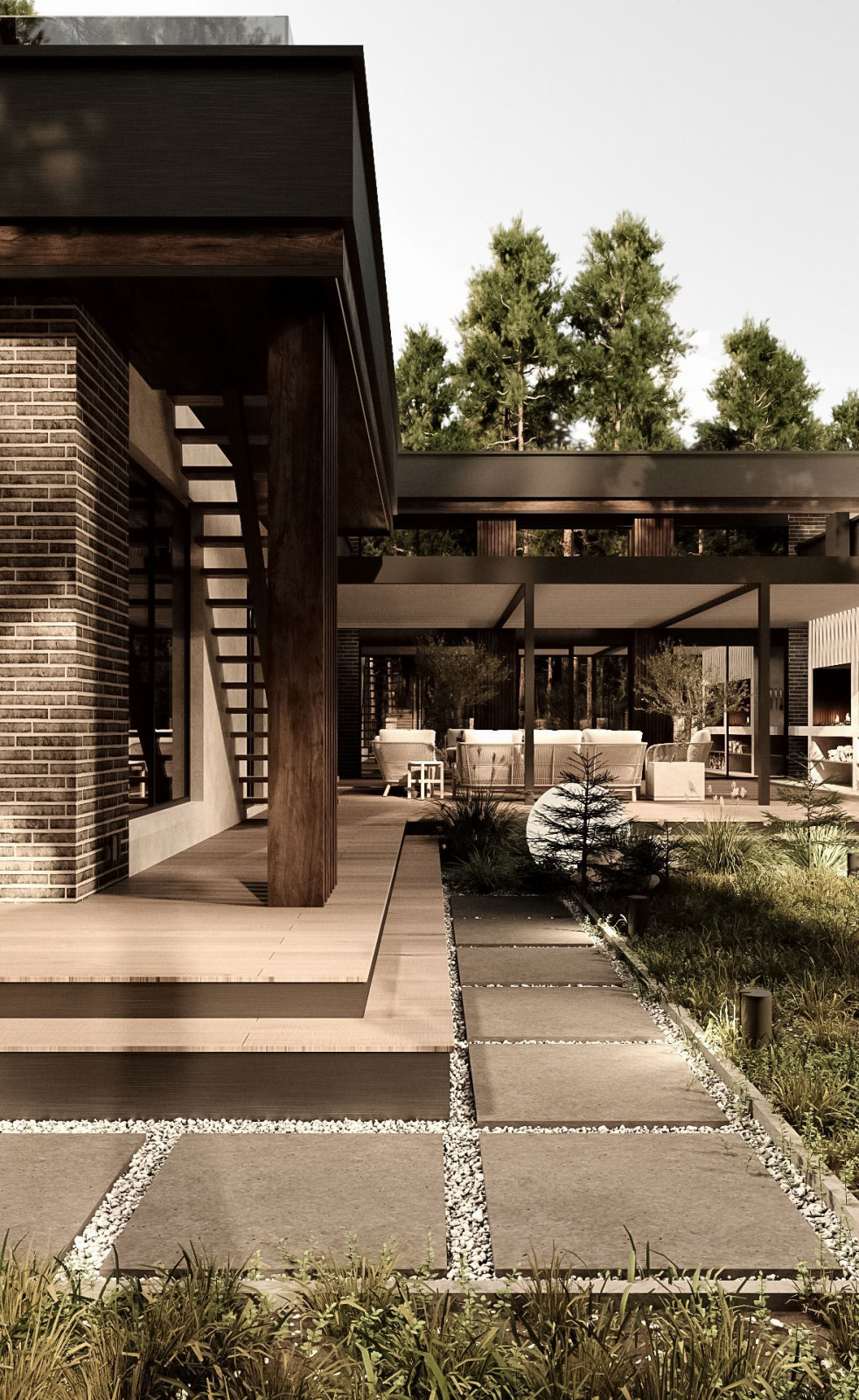 Фасады частного дома в Санкт-Петербурге