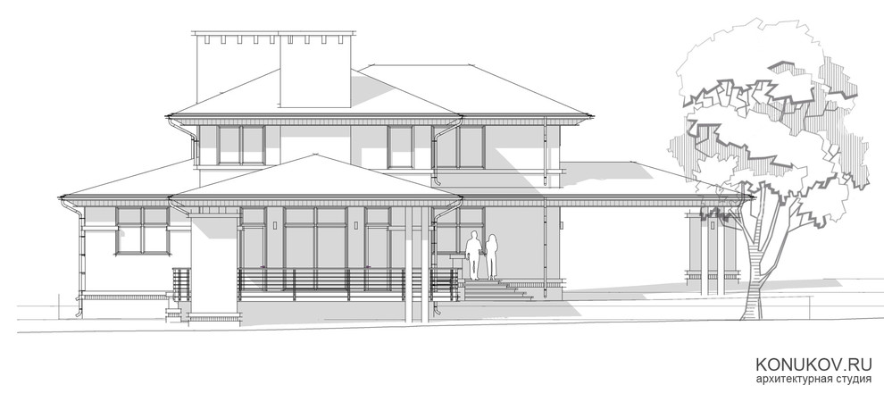 Проект жилого дома с мастерской