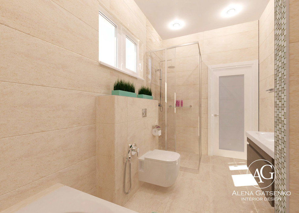 Дизайн частного дома в пастельных тонах