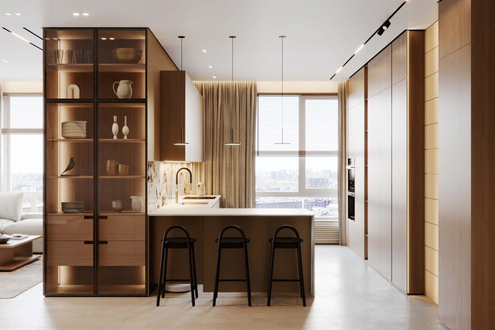 Теплый интерьер