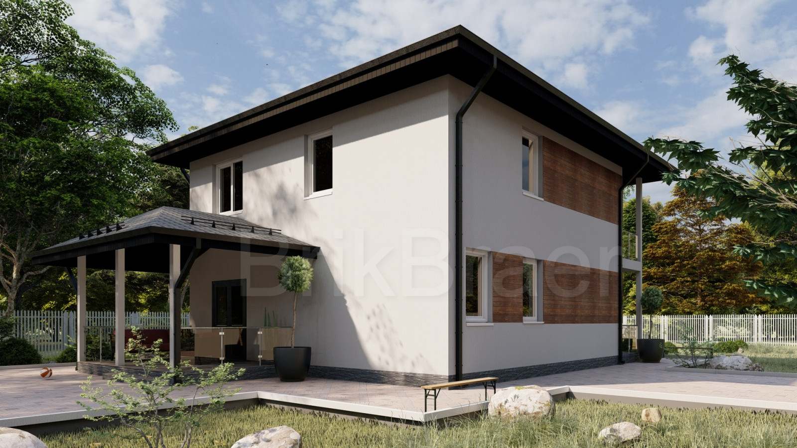 Обложка проекта: Проект №157 двухэтажного дома