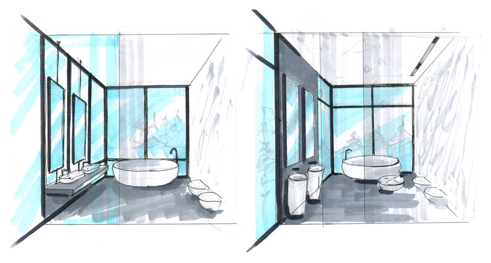 Гостевой дом-черный параллелипипед