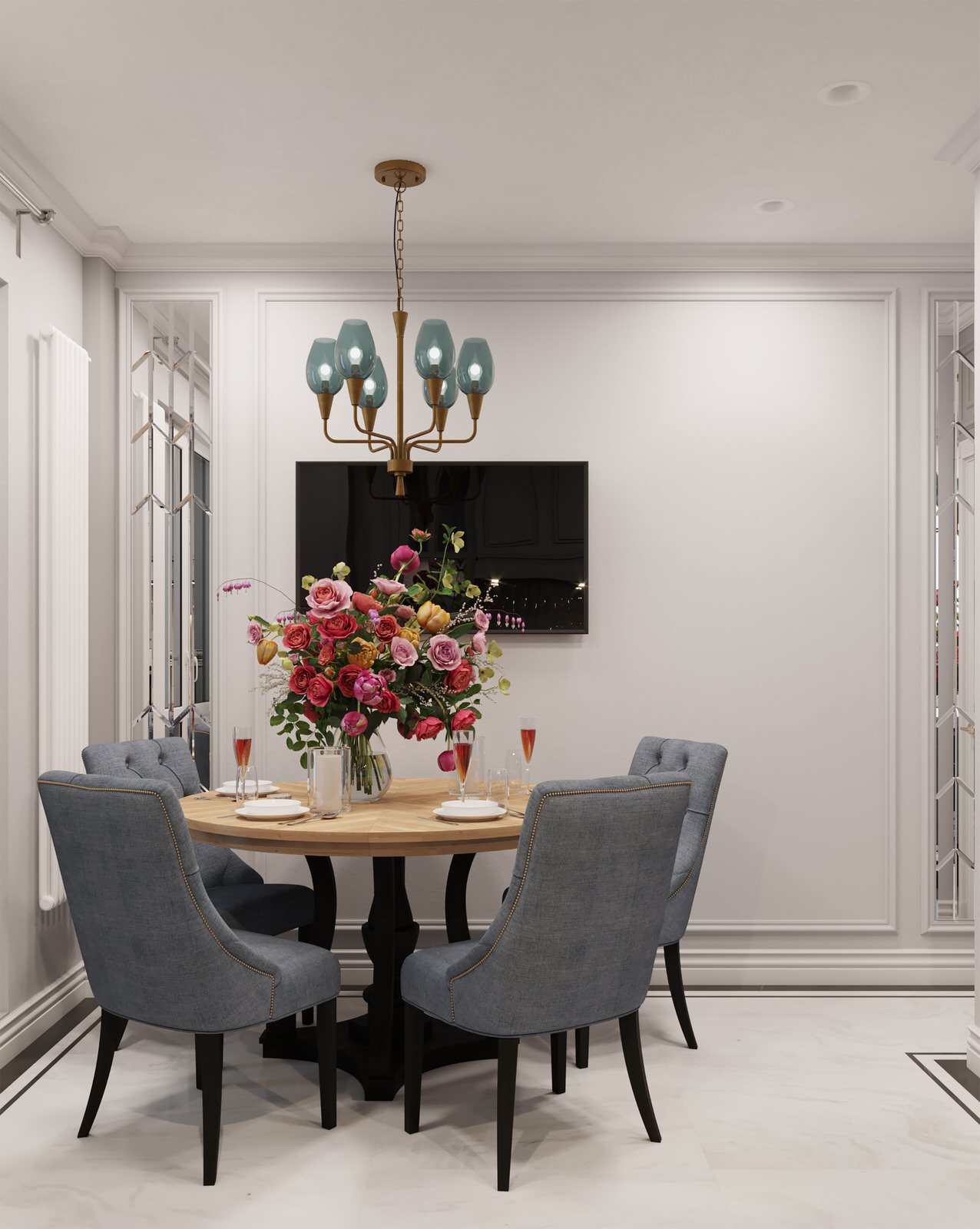 Дизайн проект квартиры в Москве в современном стиле