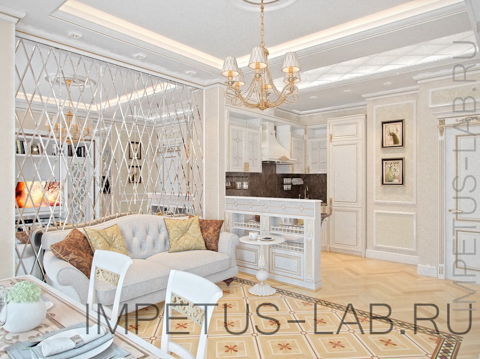 Проект квартиры в классическом стиле