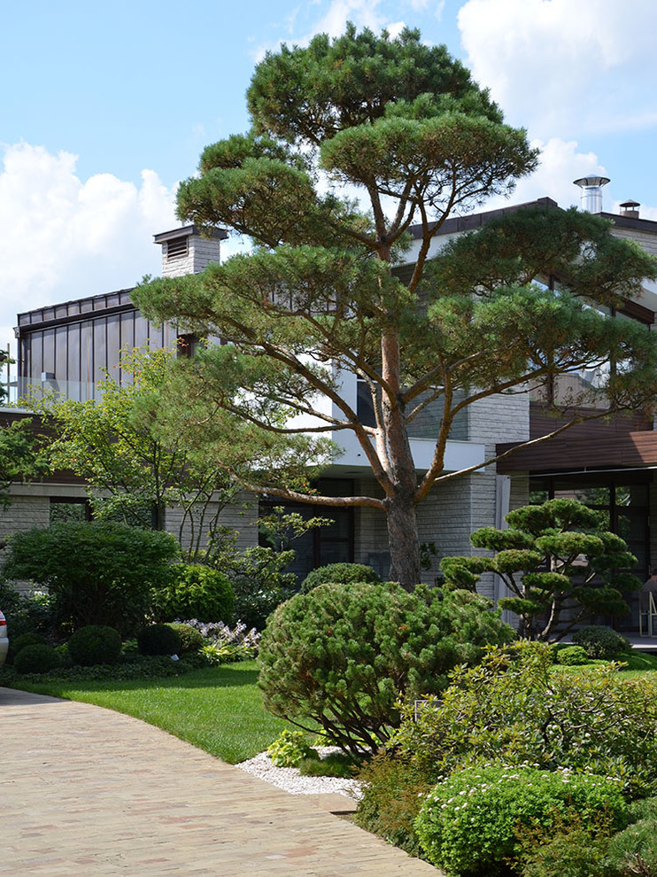 Современный сад в КП "Бенилюкс" вилла 2