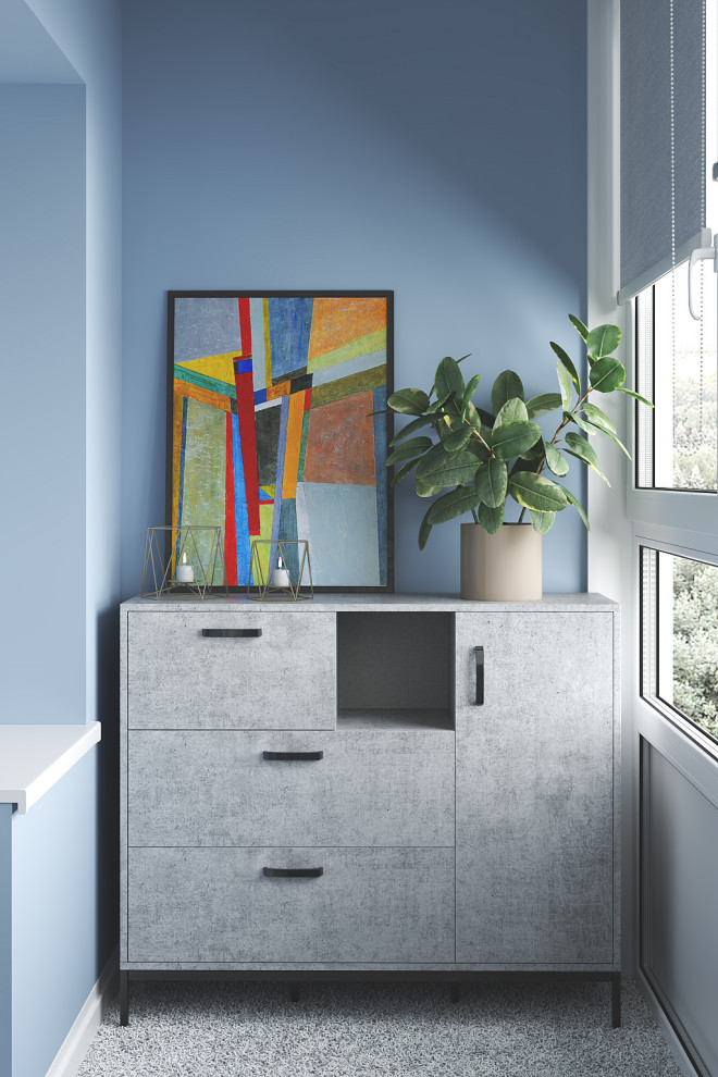 Красочный и спокойный. Проект интерьера детской комнаты для ребенка 4-х лет.