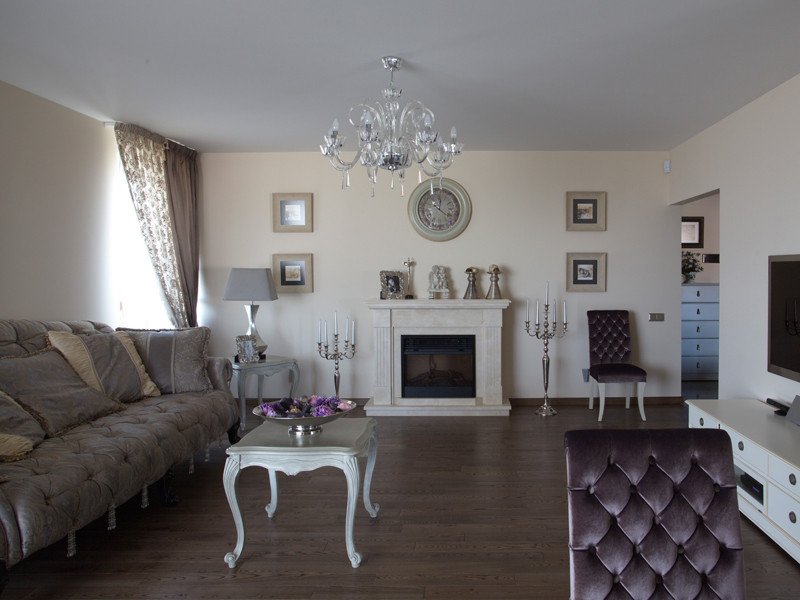 Вариации на тему барокко. Классический интерьер в трехкомнатной квартире.