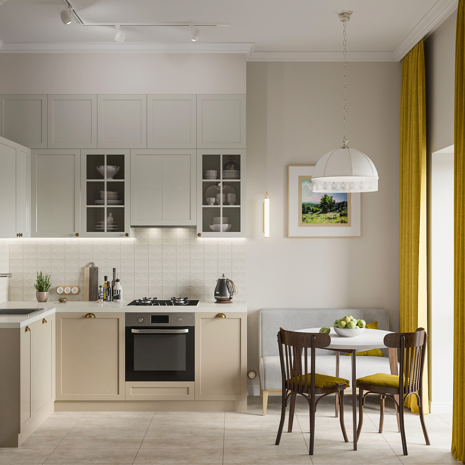 Квартира на Кутузовском проспекте с элементами ретро