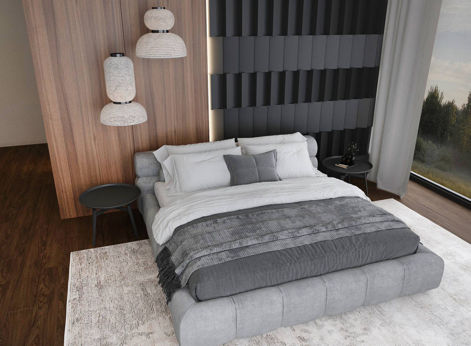 Мастер - спальня в загородном доме