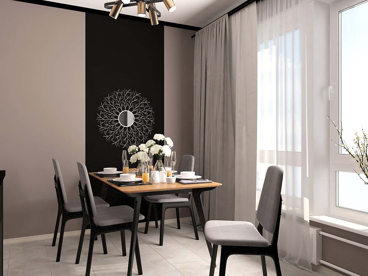 Двухкомнатная. Стены+мебель. Москва