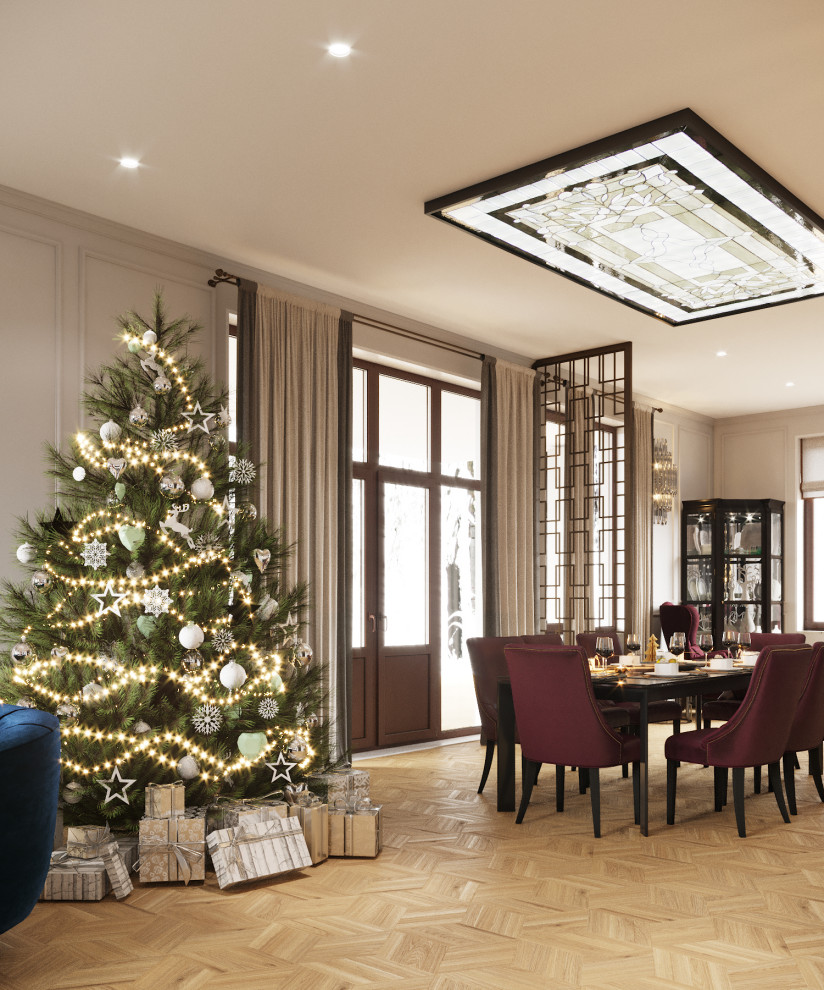 вид на столовую из гостиной