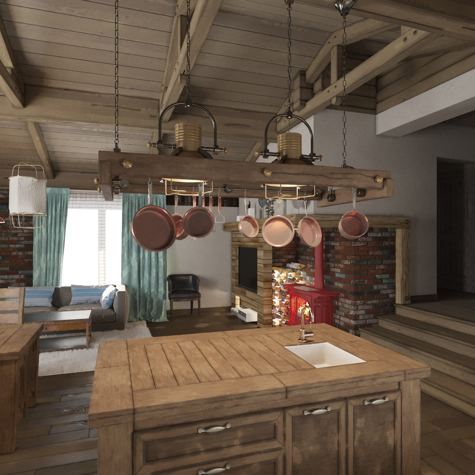 Интерьеры дома в Леоновском