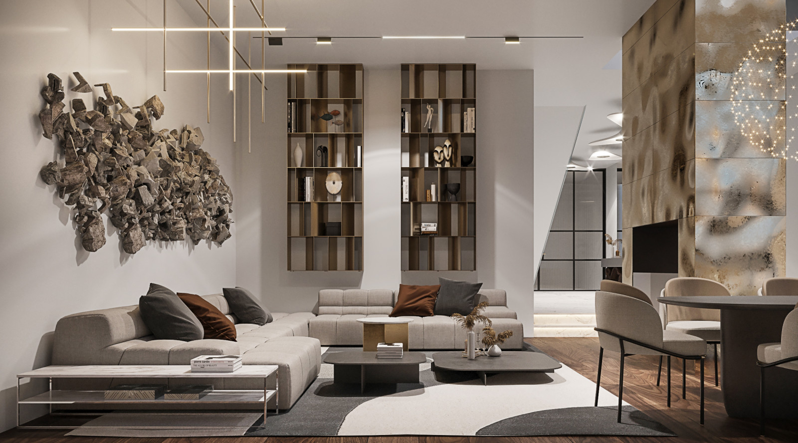 Обложка проекта: Комфортная студия в современном стиле 150м2