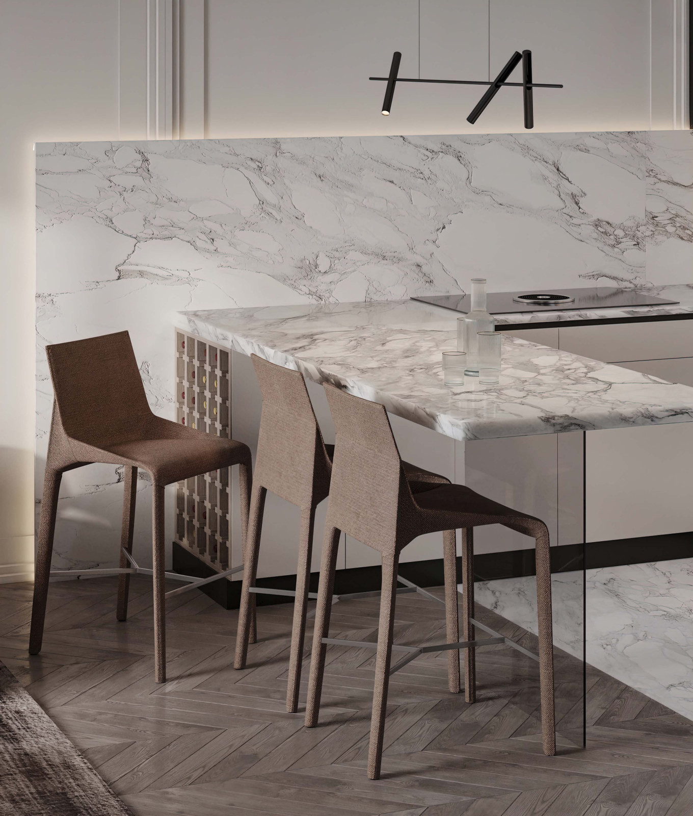 Минимализм с строгой классикой.