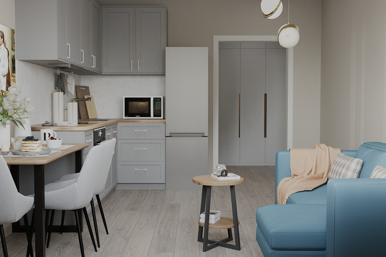 Бюджетная квартира с мебелью Озон