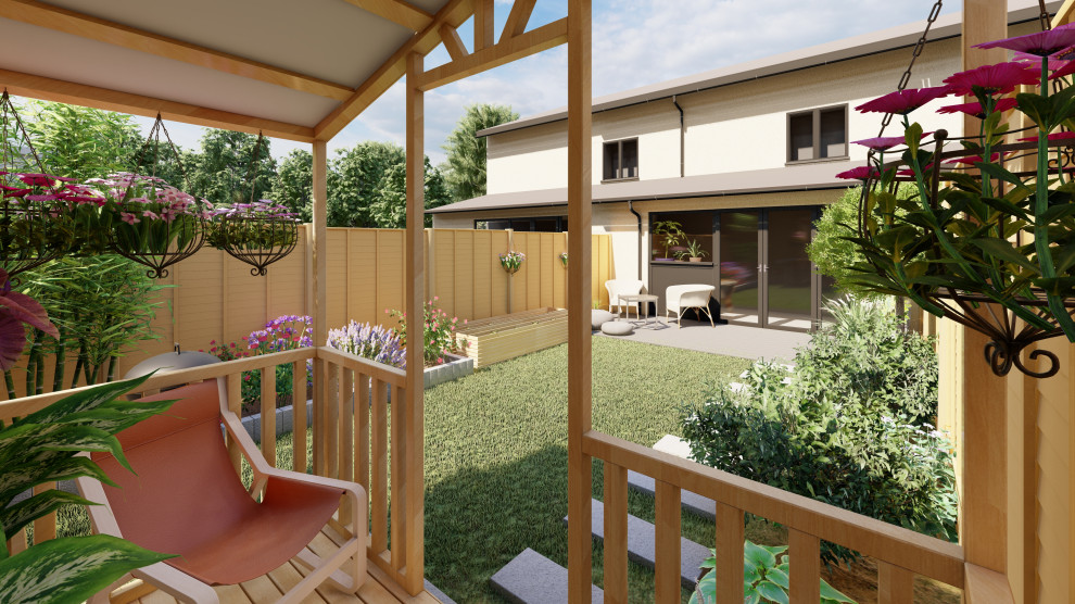 Дизайн заднего дворика в Ирландии