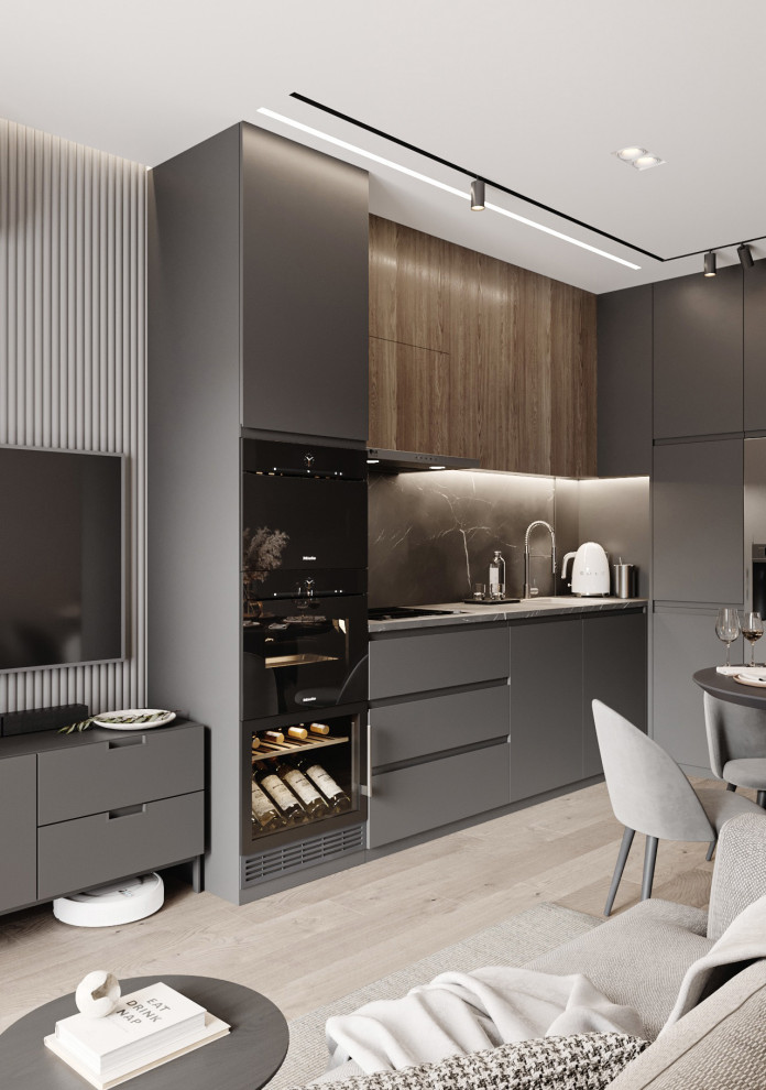 Дизайн-проект трехкомнатной квартиры 80 кв.м. Проект 2024г.