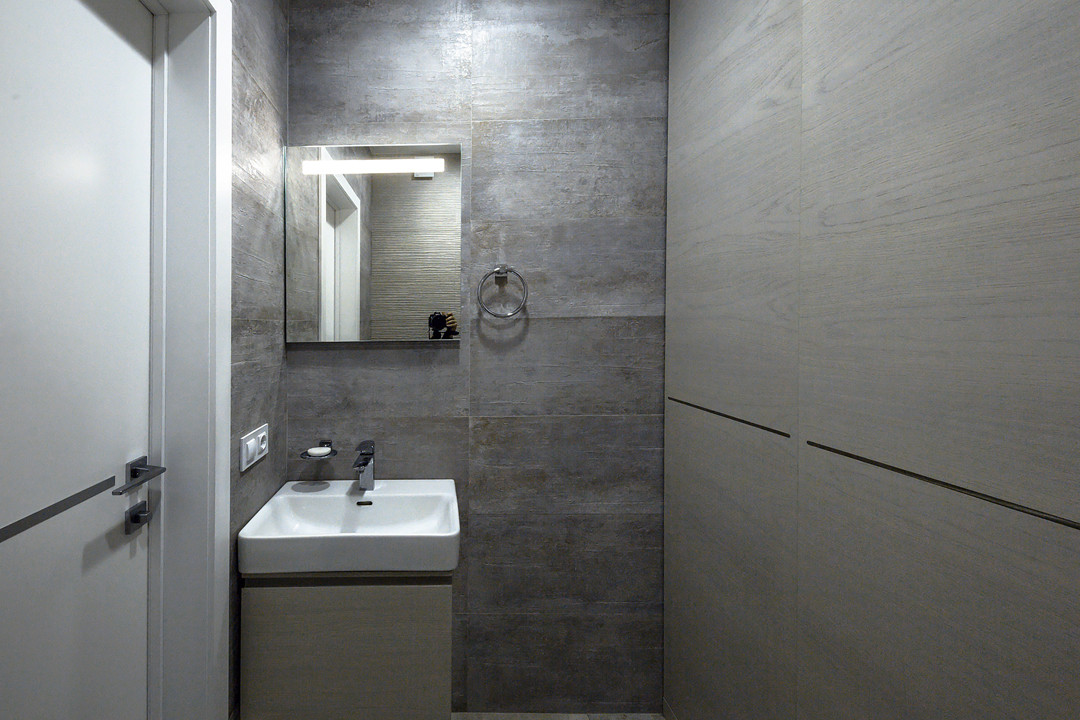 Дизайн квартиры в современном стиле с  акцентами.