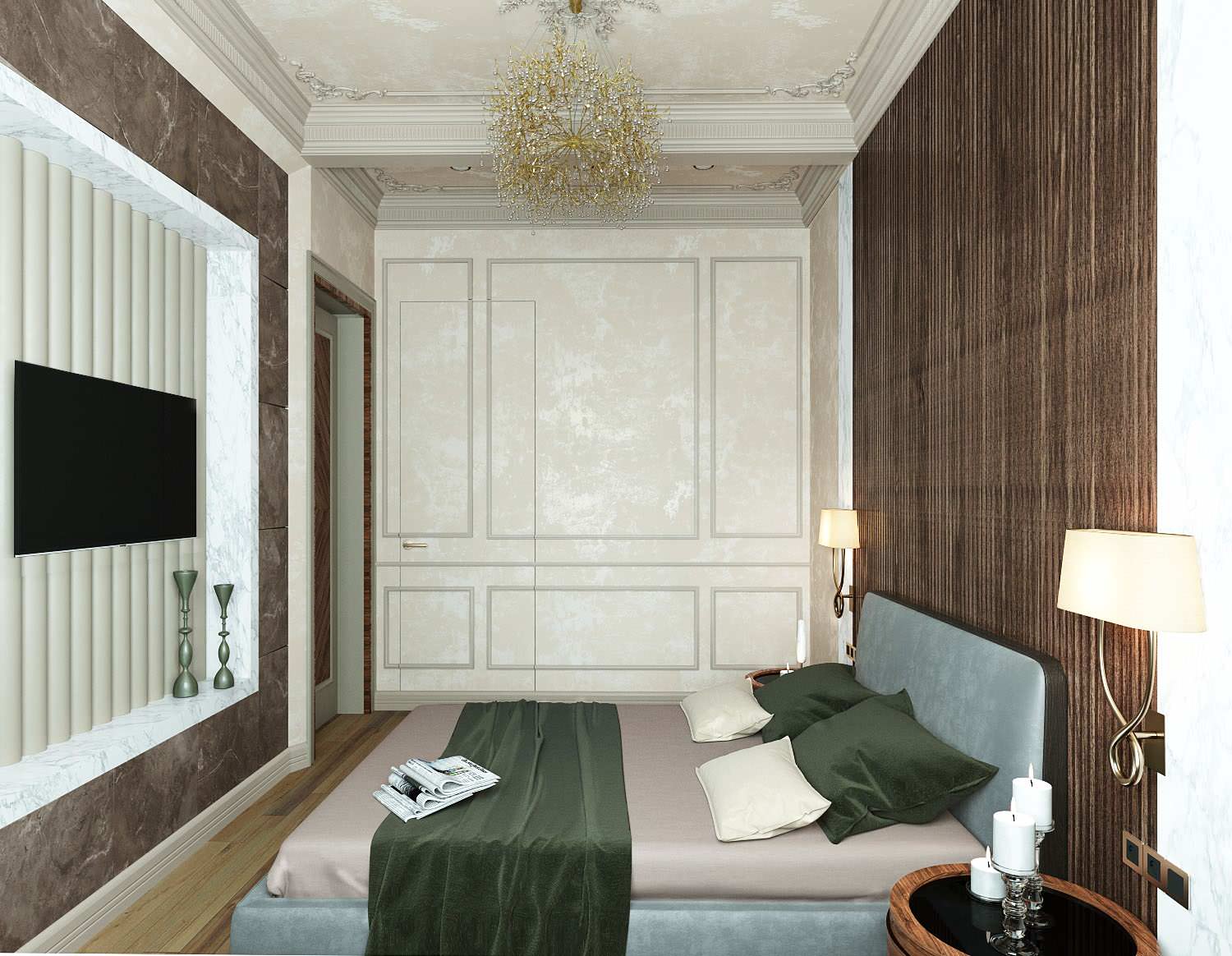 Bilocale elegante in stile  neoclassico