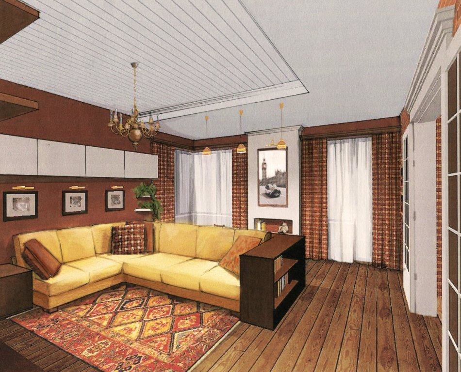 гостиная,2008, Подмосковье