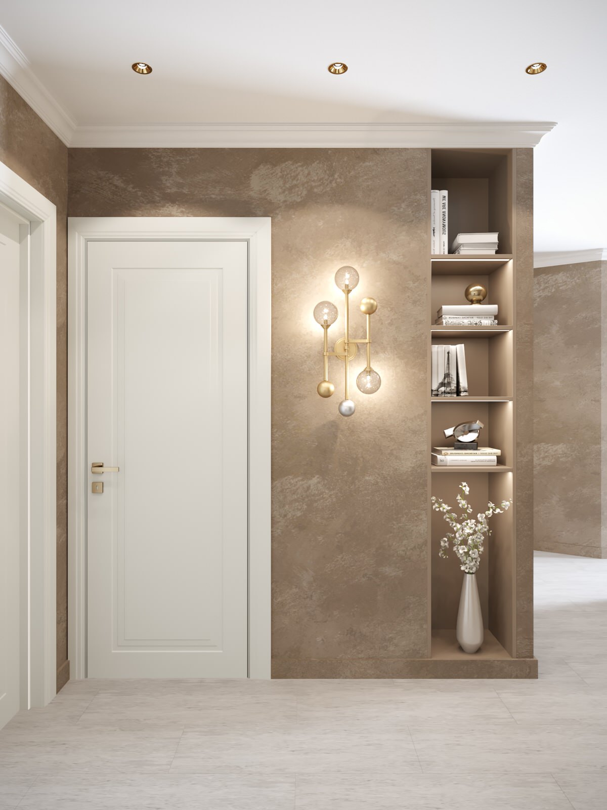 4-к квартира 105 м² в бардовых цветах