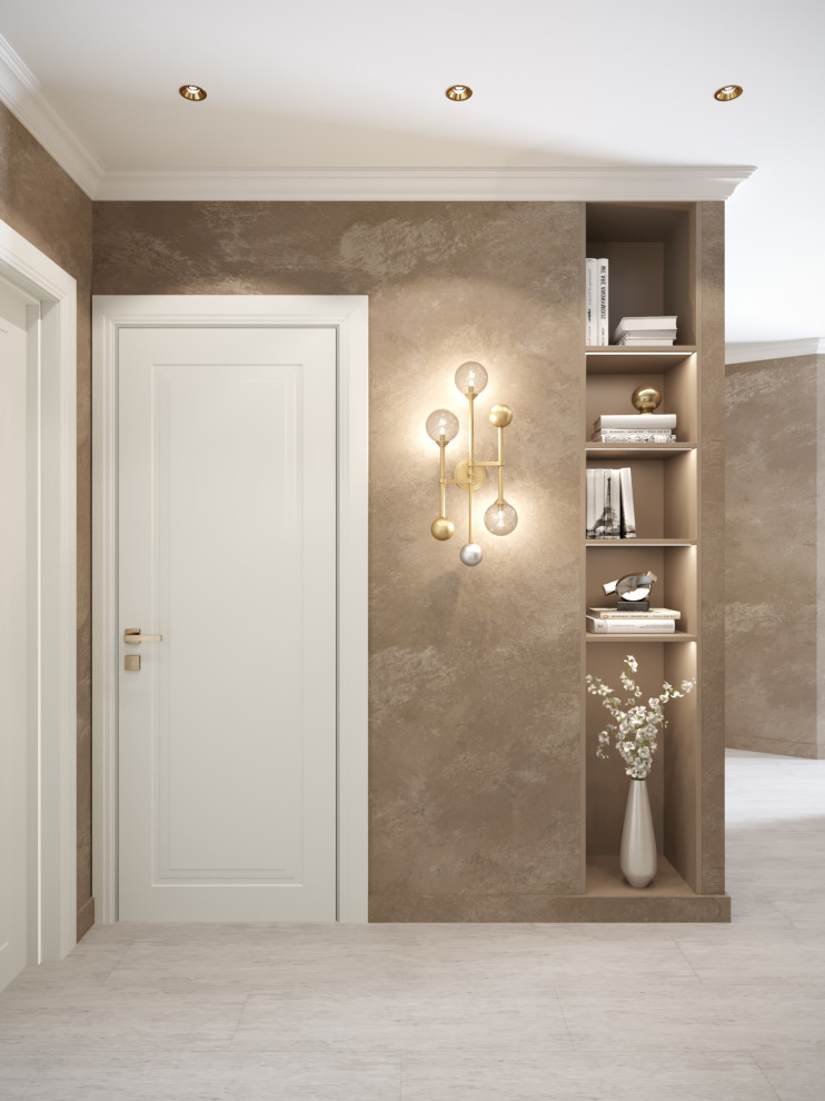 4-к квартира 105 м² в бардовых цветах