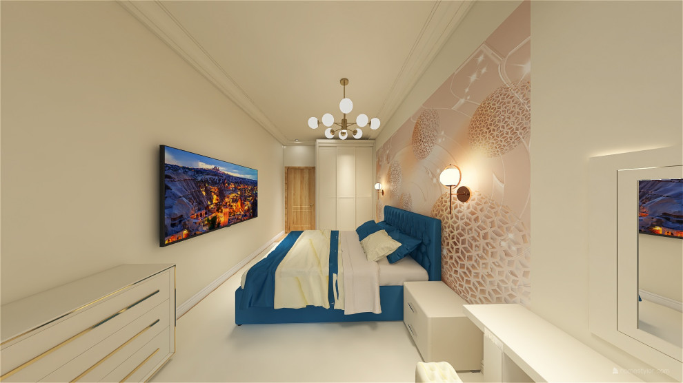 Спальня в 3 х комнатной квартире