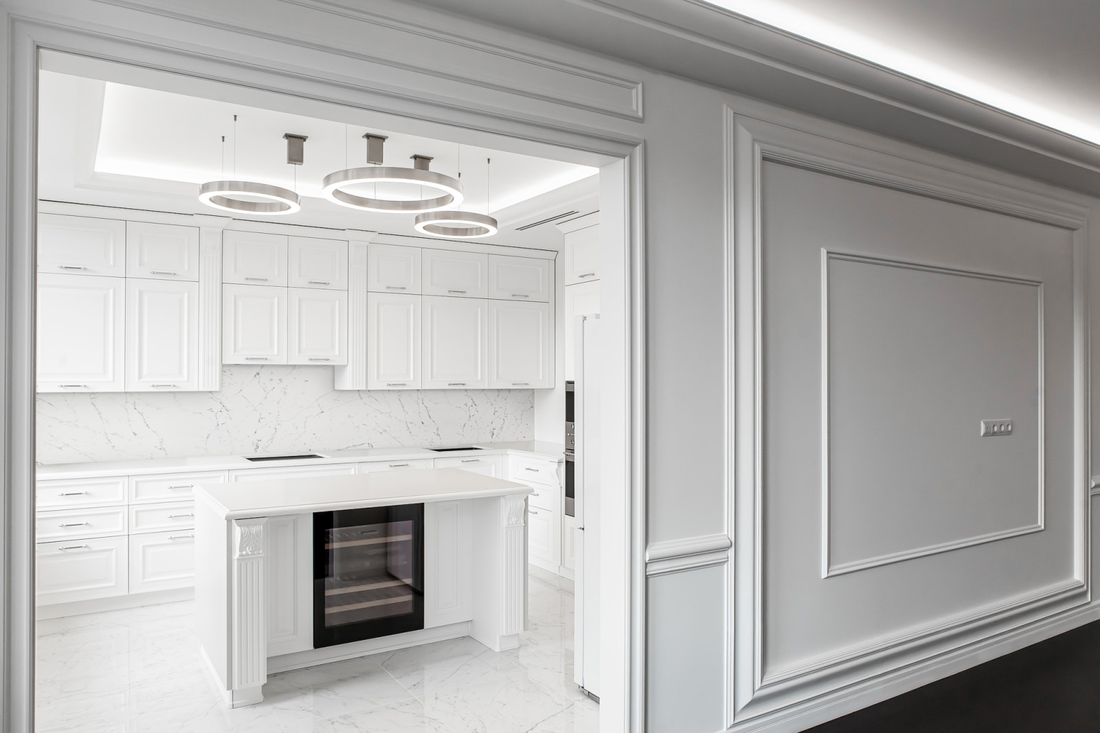 Ремонт трехкомнатной квартиры с кухней-гостиной ЖК Наследие