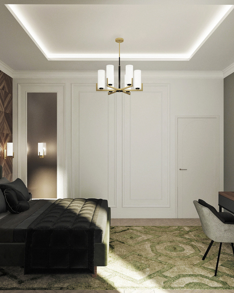 Двухэтажный дом в современной классике